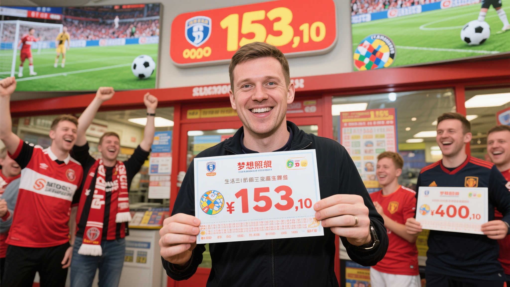 球迷喜中足彩153万迅速兑奖 曾有40万中奖记录 球迷喜中足彩153万迅速兑奖 曾有40万中奖记录