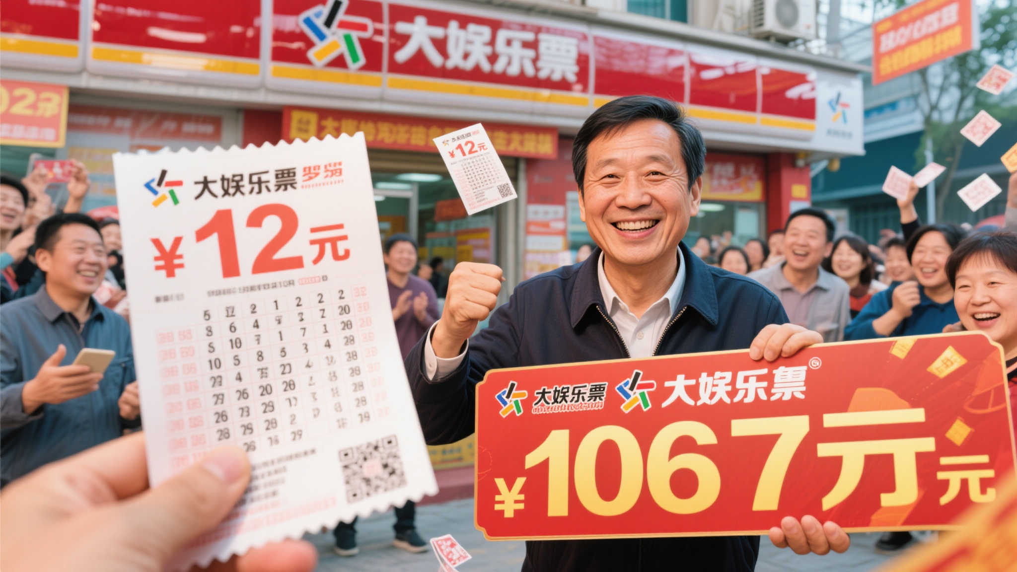 彩民12元自选号揽获大乐透1067万：多次与巨奖失之交臂